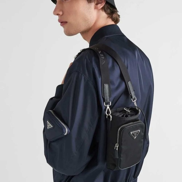 Prada Black Messenger Bag for Men - Picture 6 of 6